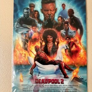 Deadpool 2 Movie Poster - Colorful Action Art